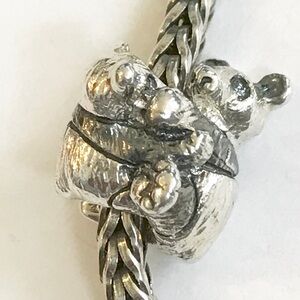Trollbeads Silver Panda Hug Charm